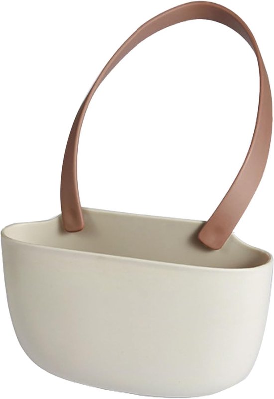 Sink Drain Hanging Holder, Soft and Flexible Elastic Sink Hanging Sponge Holder Convenient to Use Kitchen Drain Rack Hanging Basket Large Capacity Sink Drain Basket (Brown) van Merkloos	