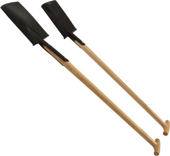 Sirocco - AANBIEDING van 2 Tuinscheppen - Handgesmede - Beukenhout (90 en 95 cm) - Tuingereedschap - schop van Sirocco