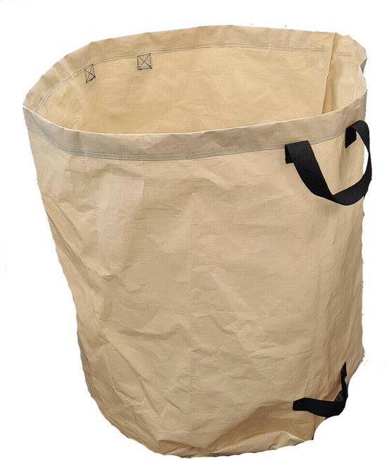 Sirocco Blad- en Tuinafvalzakken met Lussen (3 Stuks) - 270 Liter Capaciteit - Stevige en Waterdichte PE Zak met Stabilisatieband - Ideaal voor Tuinonderhoud en Afvalverwerking van Sirocco