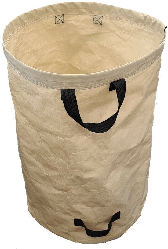 Sirocco Blad- en Tuinafvalzakken (Set van 3) - 120 Liter Capaciteit per Zak - Stevige en Waterdichte PE Zak met Handgrepen voor Eenvoudig Transport - Ideaal voor Tuinonderhoud en Afvalverwerking van Sirocco