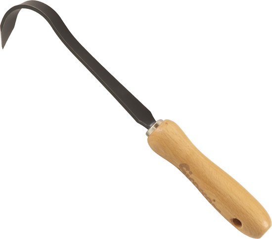 Sirocco, handgesmede kultivator 1 tand, met beukenhouten handvat (14 cm) van Sirocco
