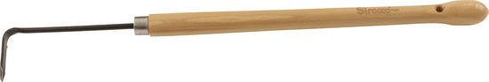Sirocco Handgesmede Onkruidwieder met Beukenhouten Knopsteel (48 cm) - Hoogwaardig Tuingereedschap voor Efficiënt Onkruid Verwijderen van Sirocco
