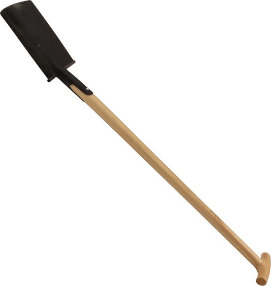 Sirocco Handgesmede Tuinschop met Voetsteun en Beukenhouten Steel (95 cm) van Sirocco