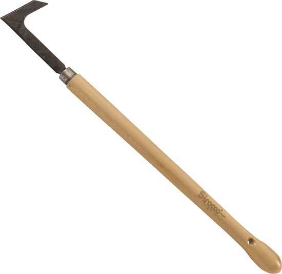 Sirocco Handgesmede Voegenmes met Beukenhouten Knopsteel (48 cm) - Hoogwaardig Tuingereedschap voor Onkruid en Mos Verwijdering van Sirocco