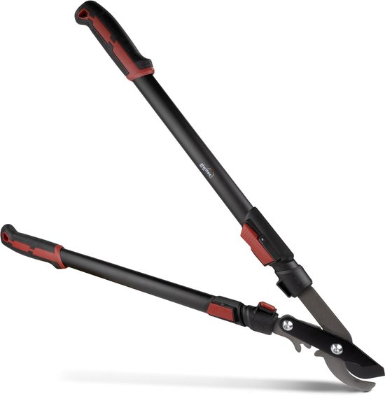 siwitec telescopische bypass-snoeischaar SG-21, bypass-boomschaar voor vers hout tot Ø 40 mm, snoeischaar met scherp mes van koolstofstaal, lengte: 66-92 cm, boomschaar, tuinschaar van Merkloos	