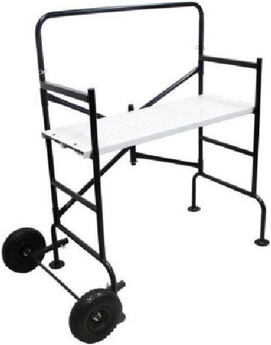 Skana Stelling met 3 werkhoogtes en transportwiel - max 150kg - opvouwbaar - antislip van Merkloos	