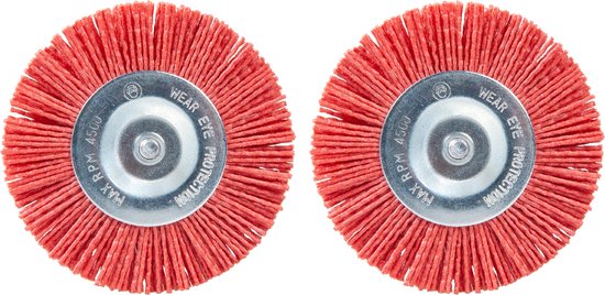 SKIL Nylon Onkruidborstel - Set met 2 Nylonborstels - Borstelset - Geschikt voor Elektrische Onkruidborstel - Voegenborstel - Voegenreiniger - Onkruidverwijderraars - Geschikt voor Skil 0600 & 0700 - Skil 2610Z02973 van SKIL