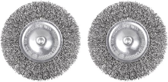 SKIL Stalen Onkruidborstel - Set met 2 Staalborstel - Borstelset - Geschikt voor Elektrische Onkruidborstel - Voegenborstel - Voegenreiniger - Onkruidverwijderraars - Geschikt voor Skil 0600 & 0700 - Skil 2610Z08639 van SKIL