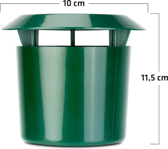 Slakkenbescherming - Slakkenval Set van 12 I Biologische slakkenval voor de tuin I Milieuvriendelijke slakkenbestrijding | Individueel in te vullen | Hygiënisch | Slakkenafstotend | Slak van GF GARDEN