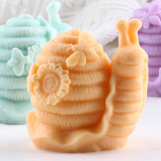 Slakkenkaars Vorm - Honingraathars Vorm - Slakken Siliconen Kaarsvormen Voor Kaarsen Decoratie - Aromatherapie Gipskaarsen - Kleihandwerk van Merkloos	