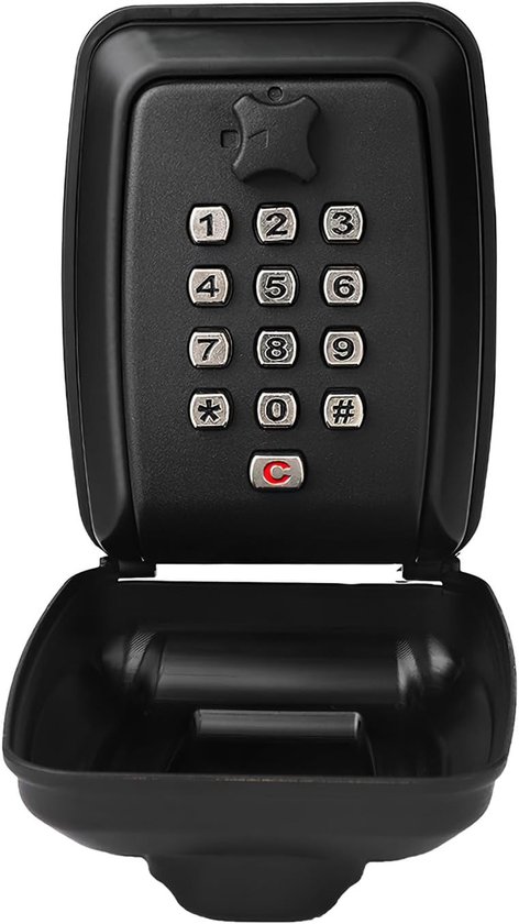 Sleutelbakje - Kluisje met Code voor Wandmontage - Waterdichte Sleutelkluis voor Buiten - Grote Sleutelvergrendelingsdoos - Opbergdoos voor Sleutels met 12 Cijfers - Resetbaar voor Thuis - Veiligheidsoplossing van Merkloos	