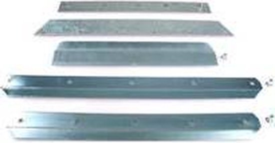 Slijtstrip voor graanschop aluminium met lipje van DeWit