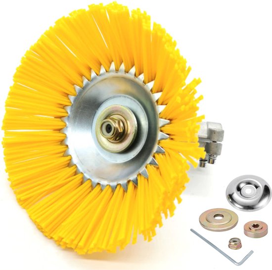 SlimShop Onkruidborstel - Bosmaaier Grastrimmer - Onkruid - Onkruidkrabber - Voegenborstel - Onkruidverwijderaar - 20CM - Max 10.000 toerental p/m - Nylon van SlimShop