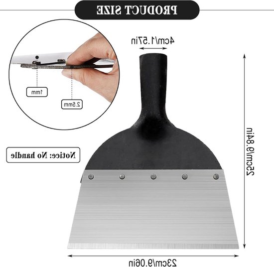 Small Outdoor Garden Shovel - Multifunctional Weed Cleaning Shovel - Weeding Planting Farm Tools 23cm van Merkloos	
