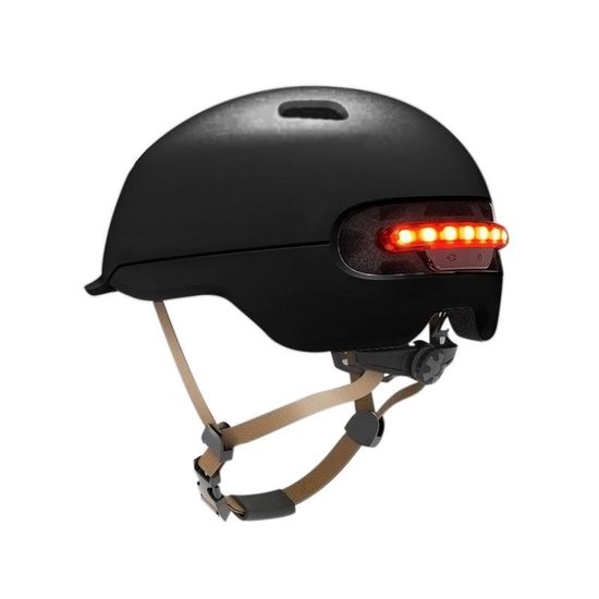Smart4u Electric Scooter Smart Flash Riding Small Helmet  Size:L(Black) van Smart