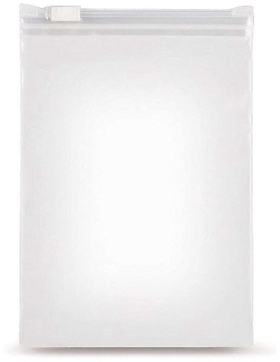 SmartPack – Set van 10 extra grote antislip zakken met trekkoord, 480 x 640 mm, 70 µm – Transparante hersluitbare voedselveilige zakken van premiumkwaliteit