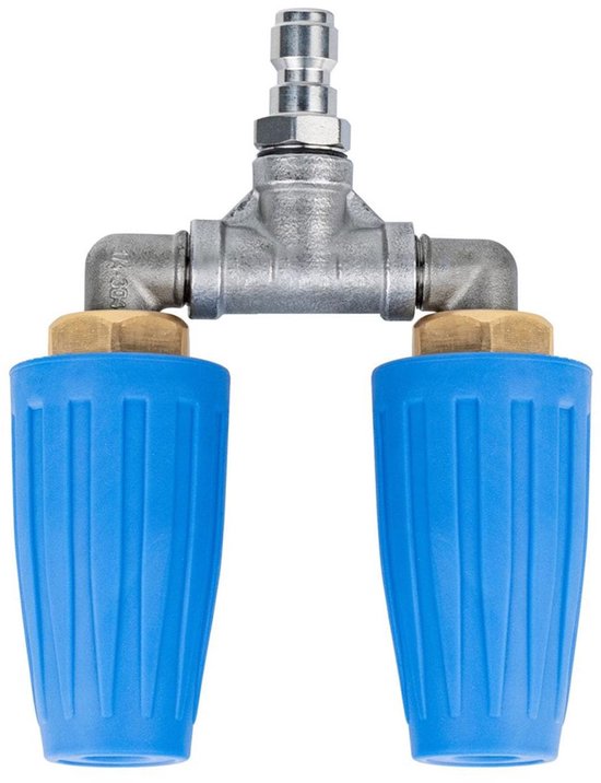 Smoakez - Dubbele Turbo Nozzle - Hogedrukreiniger Accessoire - 4000 PSI - Messing en Keramiek - Voor Effectieve Reiniging - Voor Tuin en Auto - Hog...