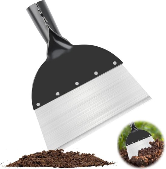 Sneeuw Multifunctionele tuinschep - onkruidverwijderaar - 21 cm - plantenschep - staal - plat - onkruidgereedschap - wieden - mos - outdoor tuin - reinigingsschep van Sneeuw.