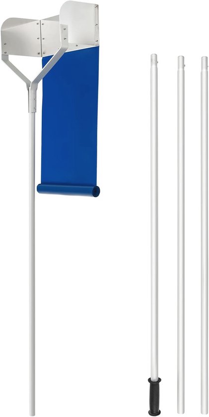 Sneeuwruimer met Verbreid Aluminium Frame en Antislip Handgreep, Uittrekbare Stang voor Sneeuw en Bladeren van Merkloos	