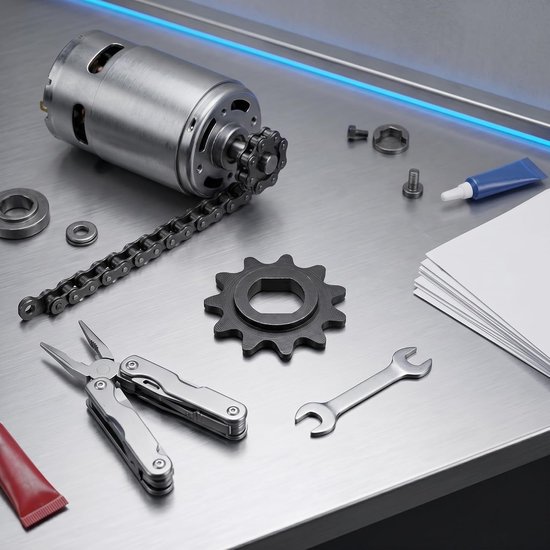SnelShoppen - 11 Tanden 25H Motor Ketting Sprocket voor Hoge Snelheid Motoren, Duurzaam Staal, Eenvoudige Installatie voor Elektrische Scooters en Qua