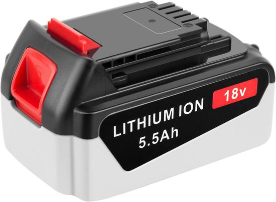 SnelShoppen - 18V 5,5 Ah Li-Ion Accu voor Tuingereedschap en Elektrisch Gereedschap, Compatibel met Diverse Modellen, Krachtige Accu voor Tuinonderhou