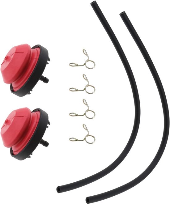 SnelShoppen - 2 Sets Grasmaaier Primer Lampen Pompen Clamps Kit 570682 570682A 751-10639 Geschikt voor TECUMSEH AV520 HMSK100 HMSK105 HMSK110