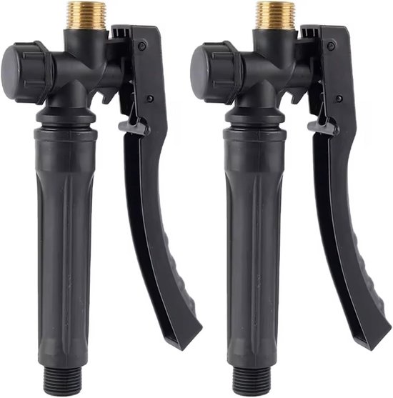 SnelShoppen - 2 Stuks Tuinspuiters Spray Handgreep M18 x 1.5mm Tuin Sprinkler Handgreep, Spuit Schakelaar Accessoires, Spray Stang Vervanging voor Tui
