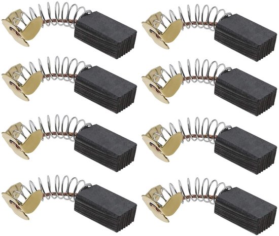 SnelShoppen - 4 Pairs Carbon Borstels CB103 6x10x16mm Vervangingsonderdelen Voor Elektrische Gereedschappen Makita HM0810 181030