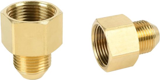 SnelShoppen - Adapter hogedrukreiniger 22 mm socket op 18 mm stekker, messing, eenvoudige aansluitingen, 1 stuk, tuin, buitengebruik van Snelshoppen