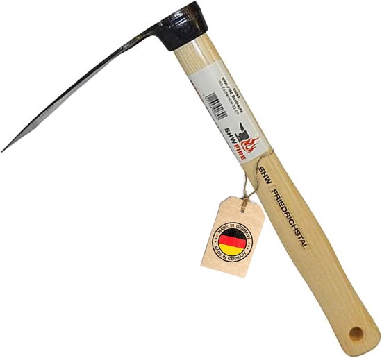 SnelShoppen - Beetschoffel Tuinschoffel Korte Hak met Houten Steel 33 cm Essenhout Breed Blad voor Tuin en Groentetuin van Snelshoppen