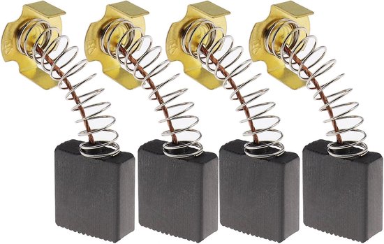 SnelShoppen - Carbon Borstels 7 x 17 x 17 mm Voor Miterzaag, Vervangende Onderdelen, Hoogwaardige Accessoires, 2 Paren
