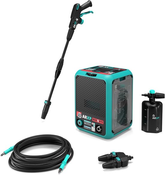 SnelShoppen - Compacte Hoge Druk Reiniger 2700 W, 160 bar, 850 l/h, Ideaal voor Tuin, Terras, Auto en Huishoudelijk Gebruik