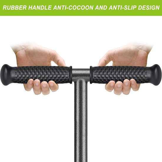 SnelShoppen - Dolibest Grondplugger Grondbeluchter 4 Prong Heavy Duty Handgereedschap Tuin Aerator met Lange Steel en Soft Grip - RVS en Staal