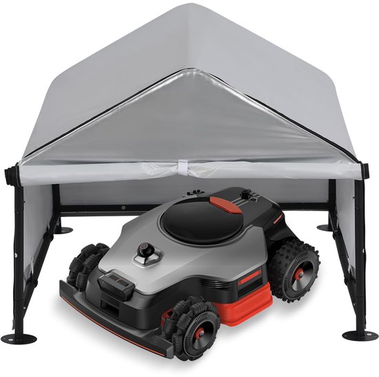 SnelShoppen - Garage voor Robotmaaier met UV-bescherming - Weerbestendige Overkapping voor Huisdieren - 78x74x63 cm - Tuinaccessoire voor Robotmaaiers