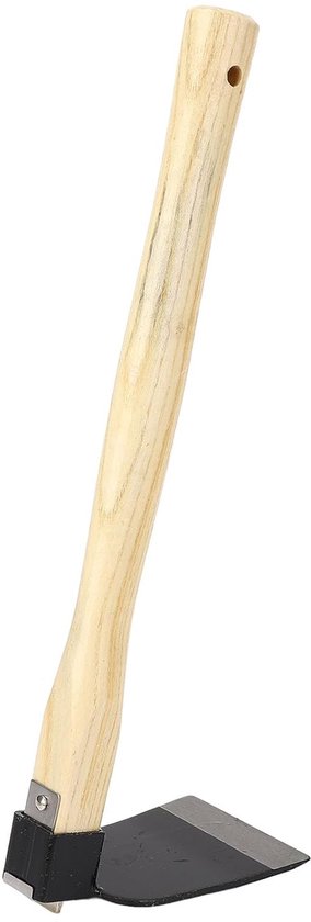SnelShoppen - Handheld Tuinhark met Houten Handvat, Tuin Hark voor Planting, Onkruid Wieden, Grasmaaien, Hoogwaardige Carbon Staal, Duurzaam en Gebrui