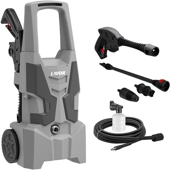SnelShoppen - Hogedrukreiniger 150 bar, 420 l/h, 1900 Watt, Compacte Drukspuit voor Tuin, Auto, Terras, en Meer