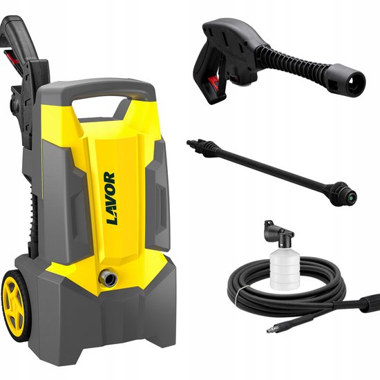 SnelShoppen - Hogedrukreiniger Lavor Dive 110, max. 110 bar, 330 l/u, 1500 W motor, ideaal voor tuin, auto, terras en schoonmaken