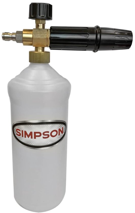 SnelShoppen - Hogedrukreiniger Schuimkanon 80271, Professioneel, Wit, Compatibel met 1600-4000 PSI, Ideaal voor Auto, Tuin, en Huishoudelijke Reinigin