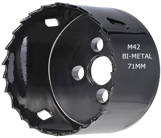 SnelShoppen - Holzaagblad 71 mm voor cornhole van roestvrij staal, koolstofstaal en robuust bimetalen staal, scherpe tanden en diepte 45mm