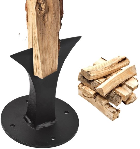 SnelShoppen - Houten Splijtwedge, Zware Houtsplijter voor Kindling, Kleine Handmatige Houtsplijter, Ideaal voor Openhaard, Houtkachel, Tuin en Camping