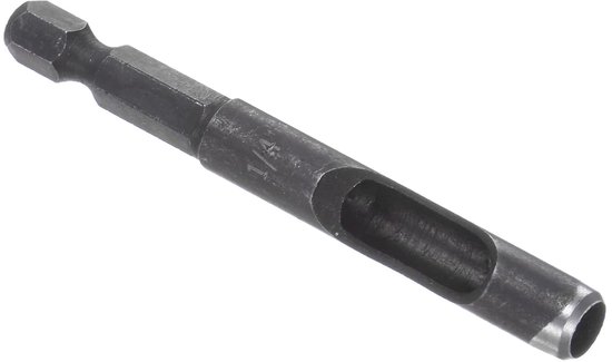 SnelShoppen - Leerpons 1/4 inch - Ronde gaatjespons van hoog koolstofstaal - Voor leer, papier, rubber, zachte materialen - Ideaal voor knutselen en a