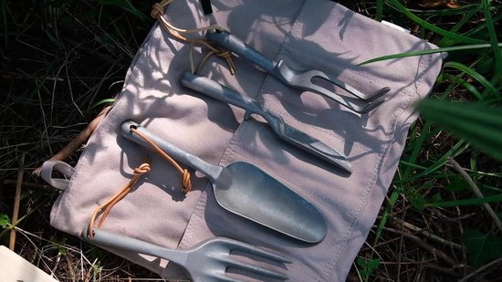 SnelShoppen - Lichtgewicht en duurzame tuinset (4-delig) met draagtas, ideaal als cadeau voor tuinliefhebbers, ergonomisch en 100% recyclebaar