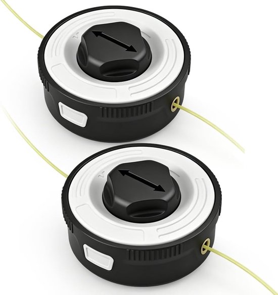 SnelShoppen - Maikop voor Grastrimmer, 2 stuks, 86 x 36 mm, Automatisch Systeem, Vervangende Snijkop voor Bosmaaier, Robuuste Accessoires voor Tuinond
