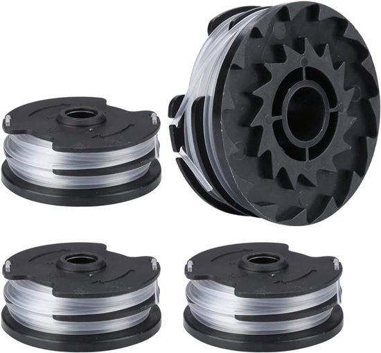 SnelShoppen - Nylon Draad Spoelen voor Parkside Accu Bosmaaier PRTA 20-Li C3 B2 PRT 550 A1 A3 PRT 300 A1 - 4 Stuks