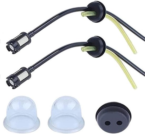 SnelShoppen - Pack van 5 Universele Brandstoffilters, Brandstofslang, Brush Cutter Seal voor Trimmers en Bosmaaiers - Hoogwaardige Kunststof, Geschikt