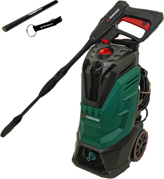 SnelShoppen - PARKSIDE hogedrukreiniger 1800W, 135 bar, 420 l/u, veelzijdige accessoires incl. schuimsproeier, turbofrees, standaard sproeier, ideaal