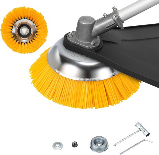 SnelShoppen - Professionele Onkruidborstel Set van 2 - Stalen Rondborstels voor Borstelfrees, Onkruidtrimmer, Tuinaccessoires 200 x 25.4 mm