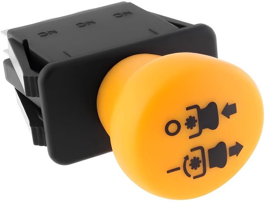 SnelShoppen - PTO Schakelaar Grasmaaier K301162300 Geschikt Voor Kubota ZG123 ZG127 Z411 Z421 Z723 2-pins 8 Terminals 9-16VDC