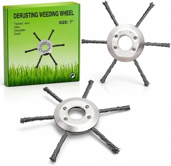 SnelShoppen - Robuuste Staaldraad-Grastrimmerkop 8 Inch voor Tuinonderhoud, Grasmaaien, Grastrimmer Onderdelen, Duurzaam Materiaal, Perfect voor Tuin