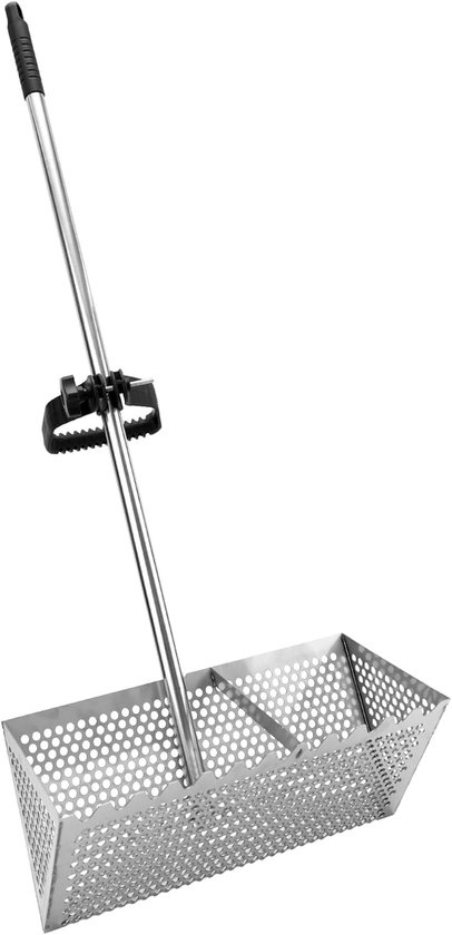 SnelShoppen - Sand Flea Rake - Duurzame Sand Flea Rake met scherpe tanden, brede mand, roestvrijstalen constructie, eenvoudig te monteren, ideaal voor